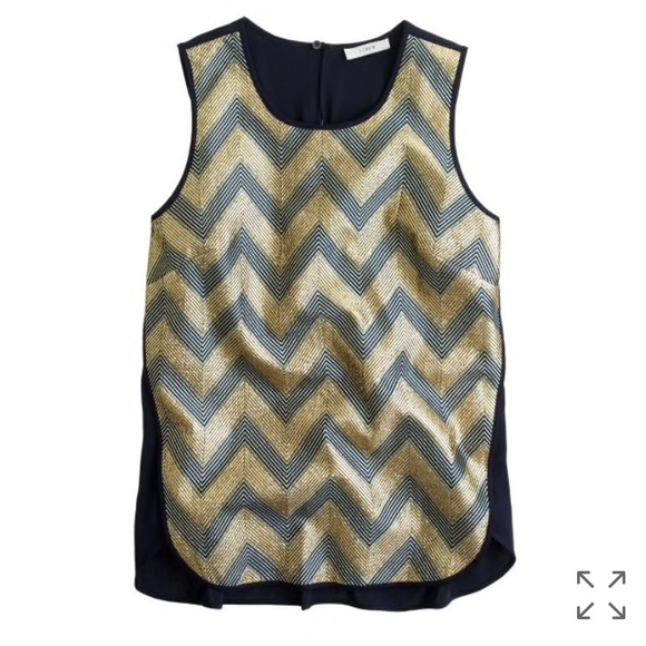 J.Crew • Gilded Chevron Mixed Shell - Picture 3 of 6